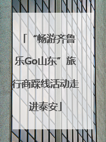 “畅游齐鲁 乐Go山东”旅行商踩线活动走进泰安