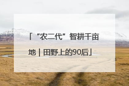 “农二代”智耕千亩地｜田野上的90后