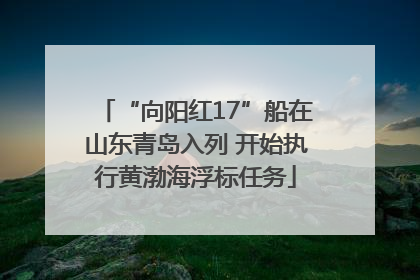 “向阳红17”船在山东青岛入列 开始执行黄渤海浮标任务