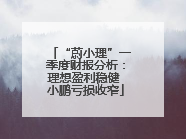 “蔚小理”一季度财报分析：理想盈利稳健 小鹏亏损收窄