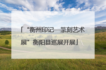 “衡州印记—篆刻艺术展”衡阳县巡展开展