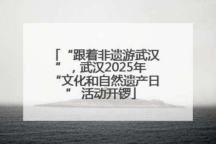 “跟着非遗游武汉”，武汉2025年“文化和自然遗产日” 活动开锣