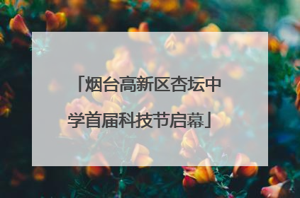 烟台高新区杏坛中学首届科技节启幕