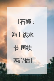 石狮：海上泼水节 再续两岸情