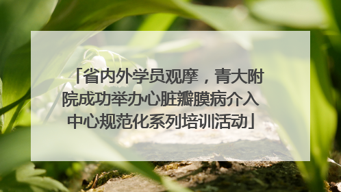 省内外学员观摩，青大附院成功举办心脏瓣膜病介入中心规范化系列培训活动