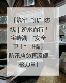 筑牢“汛”防线｜逆水而行！宝峰湖 “安全卫士” 出鞘 防汛应急再添硬核力量