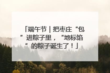 端午节｜把枣庄“包”进粽子里，“地标馅”的粽子诞生了！