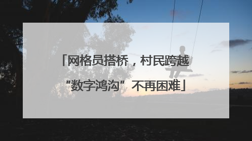 网格员搭桥，村民跨越“数字鸿沟”不再困难