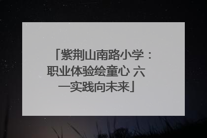 紫荆山南路小学：职业体验绘童心 六一实践向未来