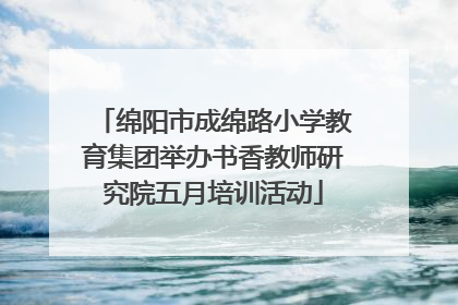 绵阳市成绵路小学教育集团举办书香教师研究院五月培训活动