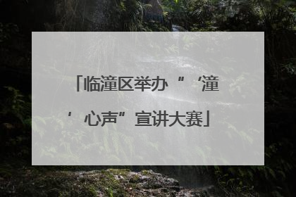 临潼区举办“‘潼’心声”宣讲大赛