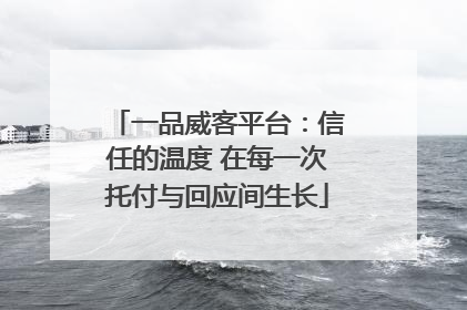 一品威客平台：信任的温度 在每一次托付与回应间生长