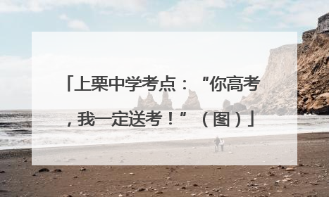 上栗中学考点：“你高考，我一定送考！”（图）