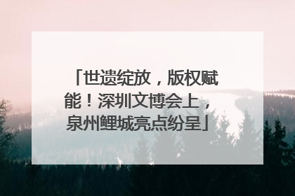 世遗绽放，版权赋能！深圳文博会上，泉州鲤城亮点纷呈