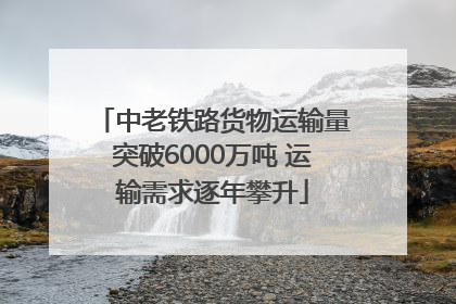 中老铁路货物运输量突破6000万吨 运输需求逐年攀升