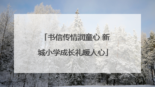 书信传情润童心 新城小学成长礼暖人心