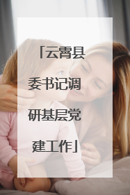 云霄县委书记调研基层党建工作