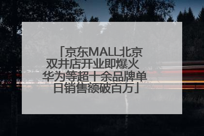 京东MALL北京双井店开业即爆火 华为等超十余品牌单日销售额破百万