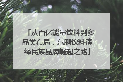 从百亿能量饮料到多品类布局，东鹏饮料演绎民族品牌崛起之路