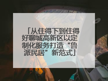 从住得下到住得好聊城高新区以定制化服务打造“鲁派民居”新范式