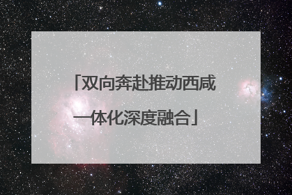 双向奔赴推动西咸一体化深度融合