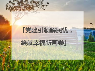 党建引领解民忧，绘就幸福新画卷