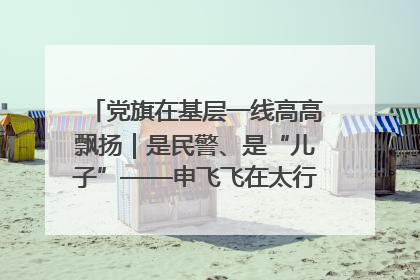 党旗在基层一线高高飘扬｜是民警、是“儿子”——申飞飞在太行山中的一线坚守