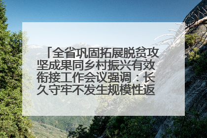 全省巩固拓展脱贫攻坚成果同乡村振兴有效衔接工作会议强调：长久守牢不发生规模性返贫致贫底线 王宁出席并讲话 王予波主持