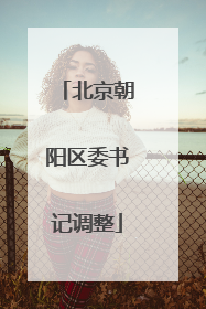 北京朝阳区委书记调整