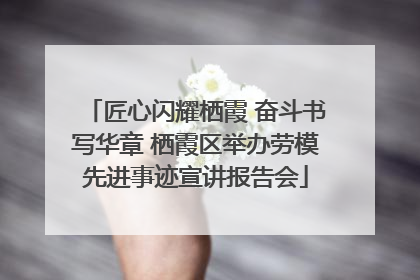 匠心闪耀栖霞 奋斗书写华章 栖霞区举办劳模先进事迹宣讲报告会