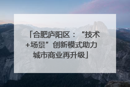 合肥庐阳区：“技术+场景”创新模式助力城市商业再升级