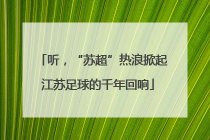 听，“苏超”热浪掀起江苏足球的千年回响