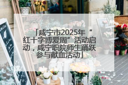 咸宁市2025年“红十字博爱周”活动启动，咸宁职院师生踊跃参与献血活动