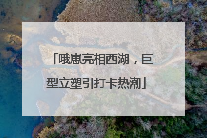 哦崽亮相西湖，巨型立塑引打卡热潮