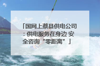 国网上蔡县供电公司：供电服务在身边 安全咨询“零距离”