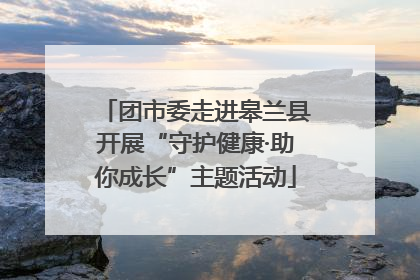 团市委走进皋兰县开展“守护健康·助你成长”主题活动
