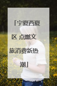 宁夏西夏区 点燃文旅消费新热潮