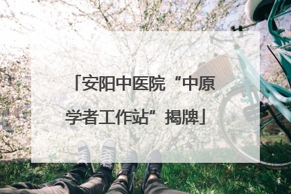 安阳中医院“中原学者工作站”揭牌