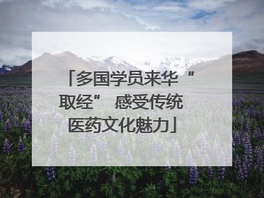 多国学员来华“取经” 感受传统医药文化魅力