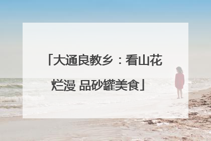 大通良教乡：看山花烂漫 品砂罐美食