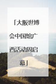 大阪世博会中国馆广西活动周启幕