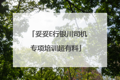 妥妥E行银川司机专项培训超有料