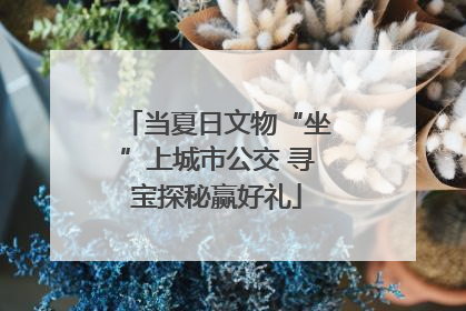 当夏日文物“坐”上城市公交 寻宝探秘赢好礼
