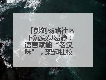 彭刘杨路社区下沉党员易静：语言赋能“老汉味”，架起社校“共建桥”