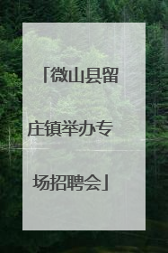 微山县留庄镇举办专场招聘会