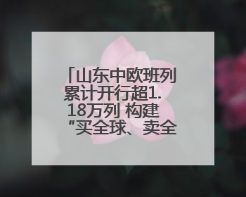 山东中欧班列累计开行超1.18万列 构建“买全球、卖全球”商贸格局