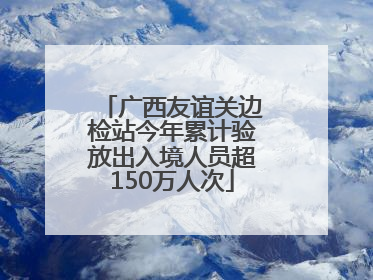 广西友谊关边检站今年累计验放出入境人员超150万人次