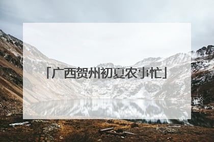 广西贺州初夏农事忙