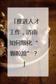 推进人才工作，济南如何细化“颗粒度”？