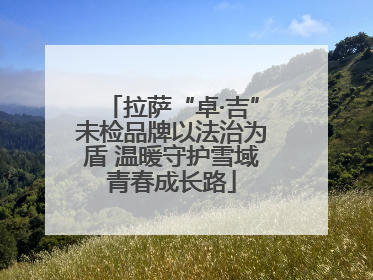 拉萨“卓·吉”未检品牌以法治为盾 温暖守护雪域青春成长路
